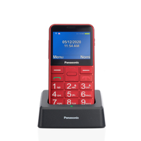 Panasonic KX-TU155EXRN telefon komórkowy 6,1 cm (2.4") 102 g Czerwony Aparat w telefonie