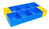 ProClick BC3 CT M 74 Set gereedschapskisten Polystyreen Blauw, Geel