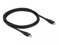 DeLOCK Daten- und Ladekabel USB Type-C zu Lightning für iPhone, iPad und iPod schwarz 1 m MFi