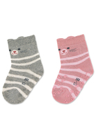 Sterntaler 8111921 Weiblich Crew-Socken Grau, Pink 2 Paar(e)
