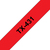 Brother TX-431 Etiketten erstellendes Band Schwarz auf rot
