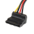 StarTech.com 30 cm 4-Pin LP4 auf SATA Y-Stromkabel rechts gewinkelt - LP4 zu Serial-ATA Splitter Y-Kabel