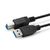 Microconnect USB3.0AB2B USB-kabel 2 m USB 3.2 Gen 1 (3.1 Gen 1) USB A USB B Zwart