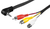 Microconnect AVLD2A audio kabel 1,5 m 3.5mm 3 x RCA Zwart