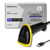 Qoltec 50860 lecteur de code barres Lecteur de code barre portable 1D Laser Noir, Jaune