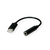 Value 12.99.3214 Audio-Kabel 0,13 m 3.5mm USB Schwarz