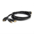 Rocstor Y10C264-B1 video cable adapter 1.83 m HDMI Type A (Standard) VGA (D-Sub) + 3.5mm + USB Type-A Black