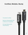 Plugable Technologies Thunderbolt 4 Cable 2M/6.6ft, 100W, Single 8K/Dual 4K Displays, 40Gbps Transfer