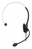 Manhattan Mono USB-Headset, Ohraufliegendes Design (On-Ear), Ohrmuschel einseitig, kabelgebunden, USB-A-Stecker, integrierte Lautstärkeregelung, verstellbares Mikrofon, schwarz