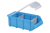 hünersdorff 682300 caja de almacenaje Rectangular Polipropileno (PP) Azul