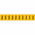 Brady 1530-J self-adhesive label Rectangle Permanent Black, Yellow 10 pc(s)