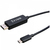 V7 V7USBCDP14-1M video cable adapter DisplayPort USB Type-C Black