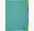 Exacompta 56190E tab index Drawing folder Polypropylene (PP) Blue, Pink, Turquoise, Yellow