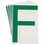 Brady TS-152.40-514-F-GN-20 self-adhesive symbol 20 pc(s) Green Letter