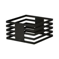 Zieher Buffetst. SQUARELINE, 24x24x13,5cm, schwarz, 18/10 massiver Edelstahl