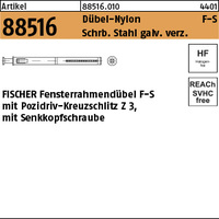 ART 88516 FISCHER-Fensterrahmendübel F 10 S 140 VE=S