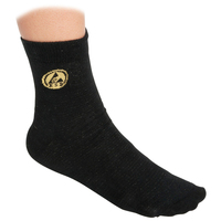 Warmbier ESD-Socken, schwarz mit ESD-Logo, Größe 36-38