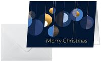 sigel Weihnachtskarte "Graphic Christmas balls", DIN A6 quer (8203975)