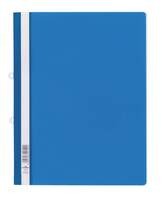 Durable Clear View A4+ Document Folder with Filing Strip - Blue - Pack of 25