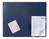 Durable Desk Mat with Clear Overlay 650 x 520mm - Dark Blue