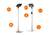 Durable Aluminium Tablet Holder iPad Floor Exhibition Stand | Rotates & Locks