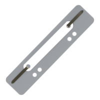 ELBA Einhänge-Heftstreifen und Deckleiste aus PP, 6 und 8 cm Lochung, für DIN A5 und A4, Packung mit 100 Stück, grau