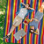 Relaxdays XXL Picknickdecke, 200x200 cm, Fleece Stranddecke, gestreift, wärmeisoliert, wasserdicht, alubeschichtet, bunt