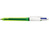 4-Farb-Druckkugelschreiber BIC® 4 Colours® FLUO, 0,4/0,6 mm, Blister à 1 Stück