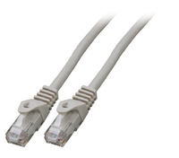 RJ45 Patchkabel Cat.5e U/UTP LSZH, CCA, AWG24/7, grau 3m