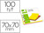 Bloc de notas magneticas quita y pon q-connect 70x70 mm 100 hojas 5 colores fluorescentes