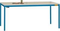 Manuflex LD1913.5007 ESD ESD munkaasztal UNIDESK gumi tetővel, briliáns kék kerettel RAL 5007, szélesség nagysága = 1600 x 800 x 720-730 mm Briliáns kék (RAL