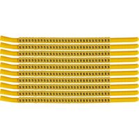 Clip Sleeve Wire Markers SCNG-18-5, Black, Yellow, Kábeljelölok