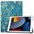 Cover for iPad 6/7/8 2019-2021 for iPad 7/8/9 (2019-2021) 10.2inch Tri-fold Caster Hard Shell Cover with Auto Wake Function - Blossom Tablet-Hüllen