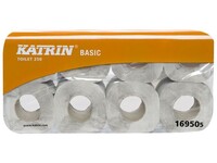 KATRIN BASIC Toiletpapier, 2-laags, 250 vel, Wit (pak 8 x 8 rol)