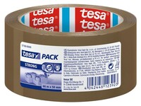 tesa® tesapack Strong Verpakkingstape PP, 50 mm x 66 m, Bruin (pak 6 x 66 meter)