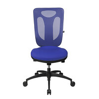 Krzesło obrotowe z podporą lędźwi, mechanizm synchroniczny, siedzisko z podporą lędźwi