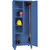 Armario de acero, armario para utensilios con patas, azul luminoso RAL 5012.