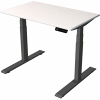 Steh-/Sitztisch SmartOffice elektrisch Fuß anthrazit 100x60x63-127cm weiß