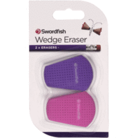 Radierer Wedge 46x34mm pink/purple Blister VE=2 Stück