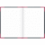 Notizbuch A6 liniert 96 Blatt 60g/qm Karton kaschiert schwarz mit roten Ecken