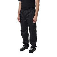 Whites Vegas Chef Trousers in Black - Polycotton - Elasticated - 3XL
