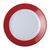 Kristallon Gala Colour Rim Melamine Plate Red 260mm 260mm / 1025" x 6