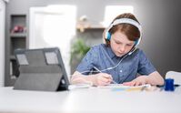 Onanoff Kopfhörer für Kinder | Homeschooling | Blau