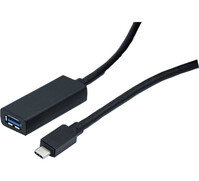 Cordon rallonge USB-C 3.1 Male vers USB-A Femelle 10m amplification électronique