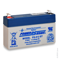 Unité(s) Batterie plomb AGM Powersonic PS-612-ST 6V 1.3Ah