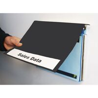 Wall mounted ring binder covers - black