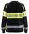 Damen High Vis Sweatshirt 3409 schwarz/gelb - Rückseite