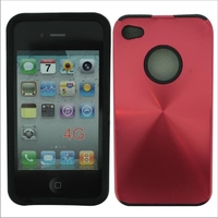 Xccess Metal Cover Deluxe Apple iPhone 4 Red