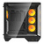 Darkflash DY470 számítógépház + 4 ventilátor + GPU konzol Fekete