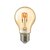 LED Deko Wendelfilament-Birnenlampe CURVED GOLD, 230V, Ø 6cm / L 10.4cm, E27, 4W 2000K 136lm 330°, dimmbar, Gold / Klar